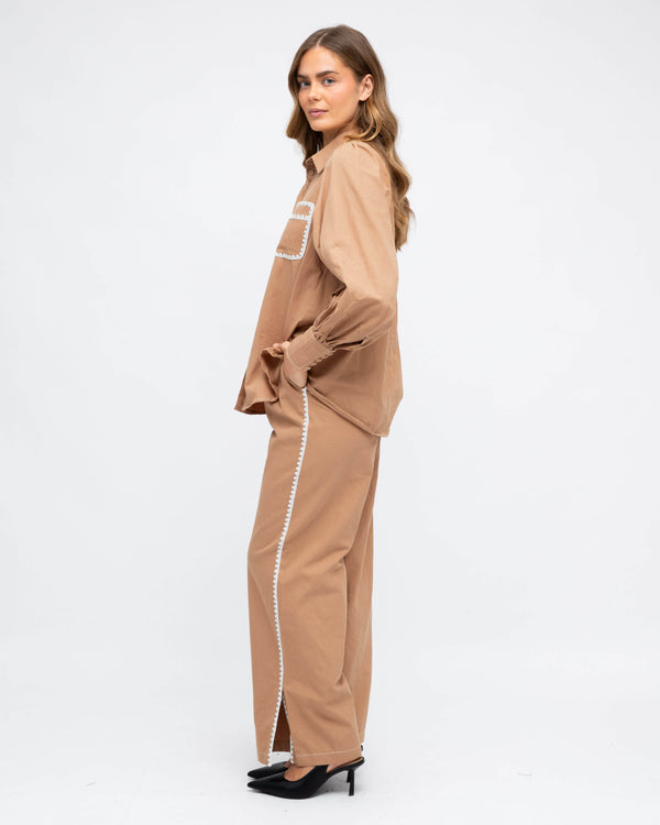 CONTRAST STITCH COORD SHIRTS Global Fashion House