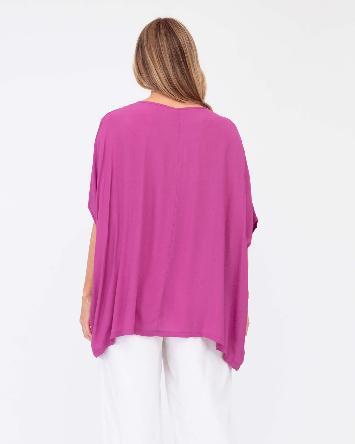 RELAXED FIT SHORT SLEEVE BLOUSE
