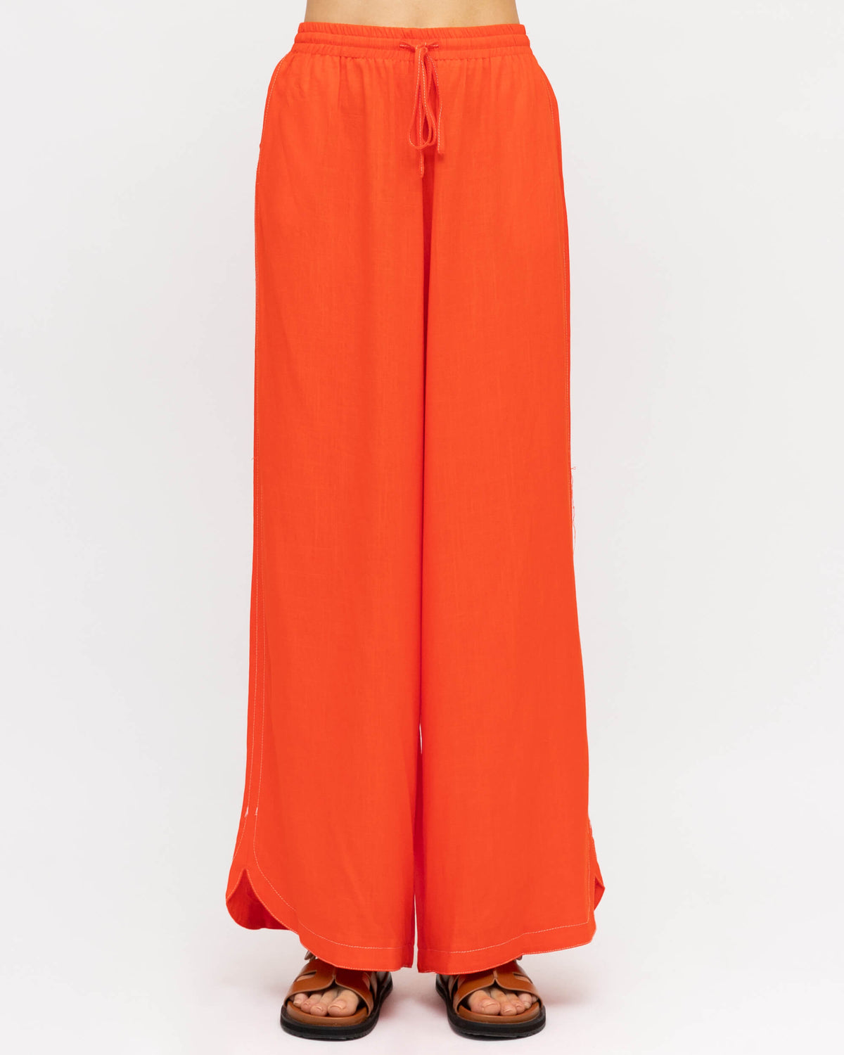 RELAXED CURVED HEM CO-ORD PANTS