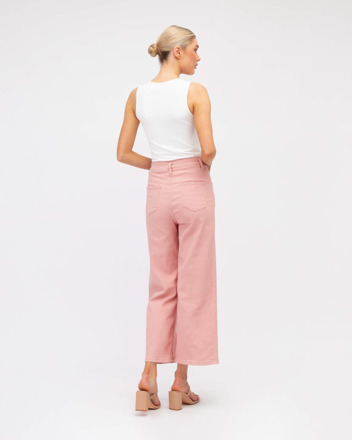 ROSE CROPPED WIDE LEG JEANS