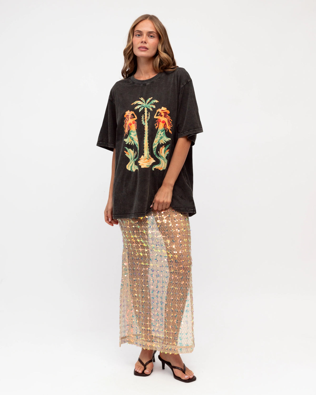 TWIN MERMAID COWBOY TEE