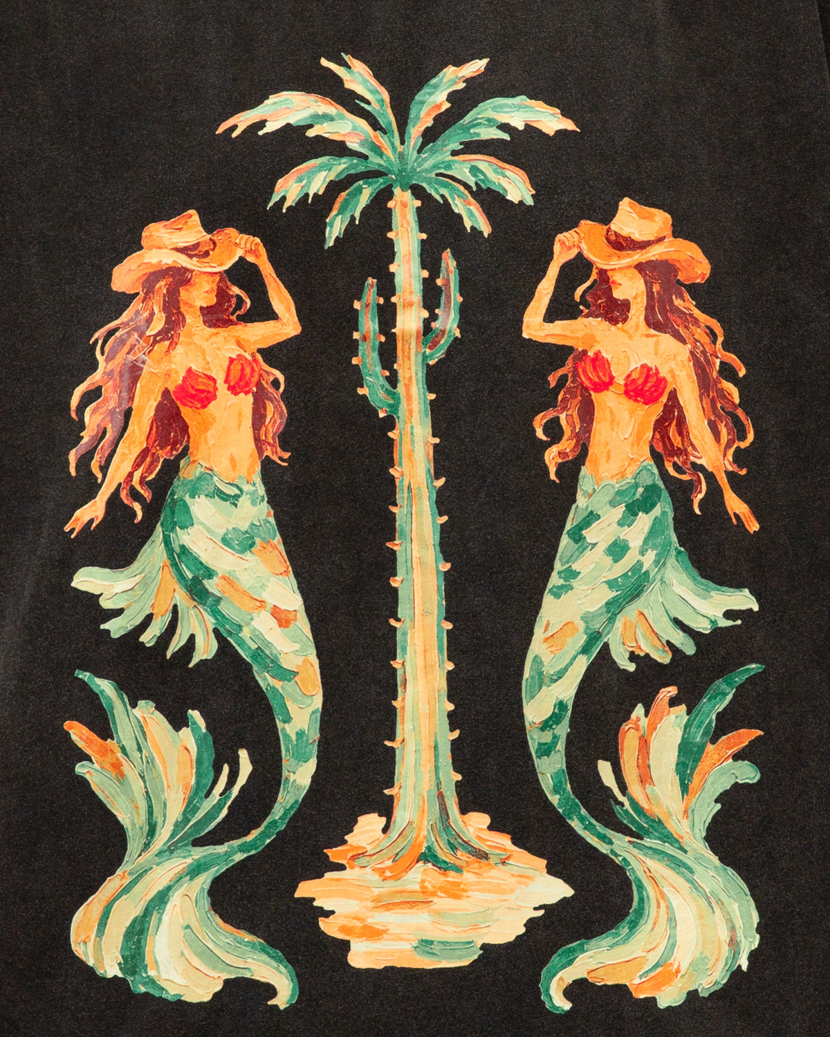 TWIN MERMAID COWBOY TEE