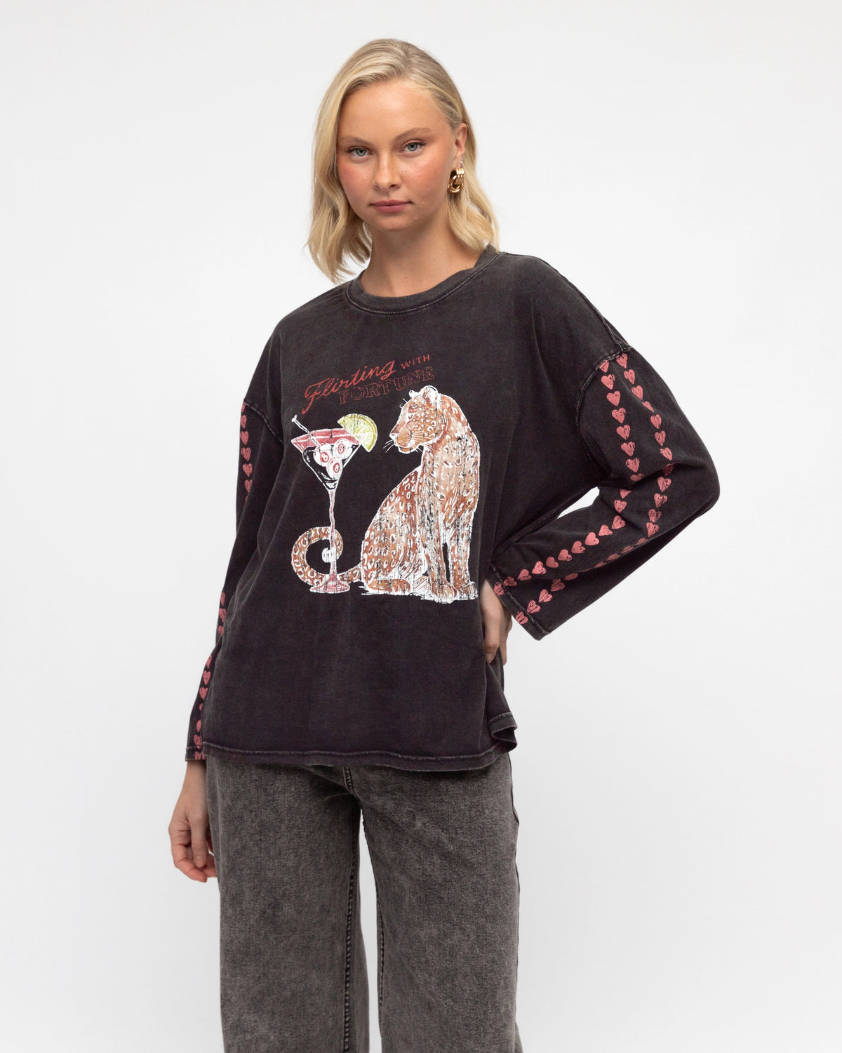VINTAGE FLIRTING WITH FORTUNE TEE