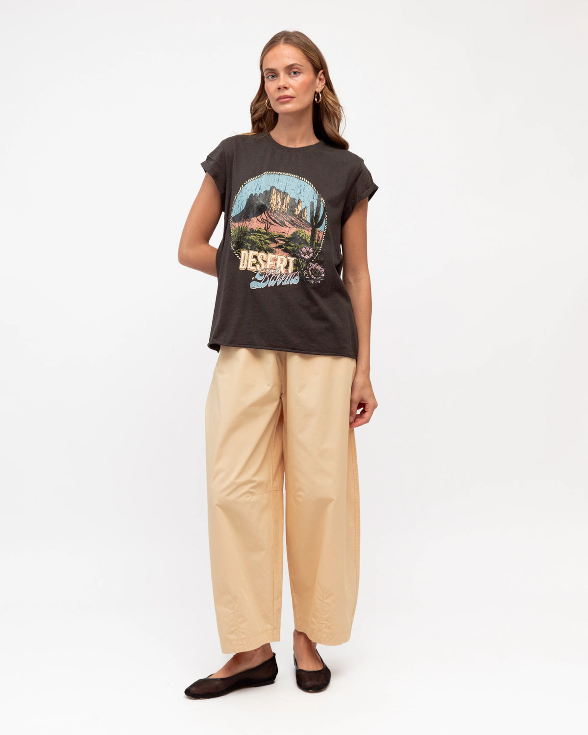 VINTAGE BLACK WESTERN LANDSCAPES TEE