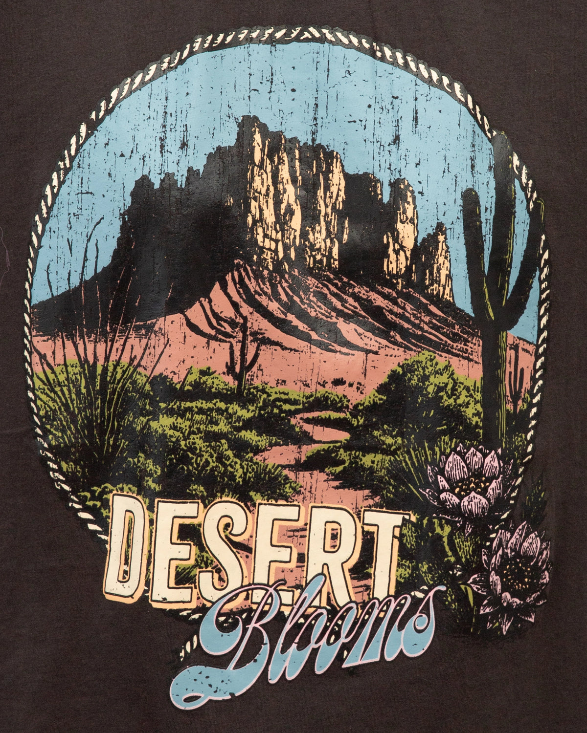 VINTAGE BLACK WESTERN LANDSCAPES TEE
