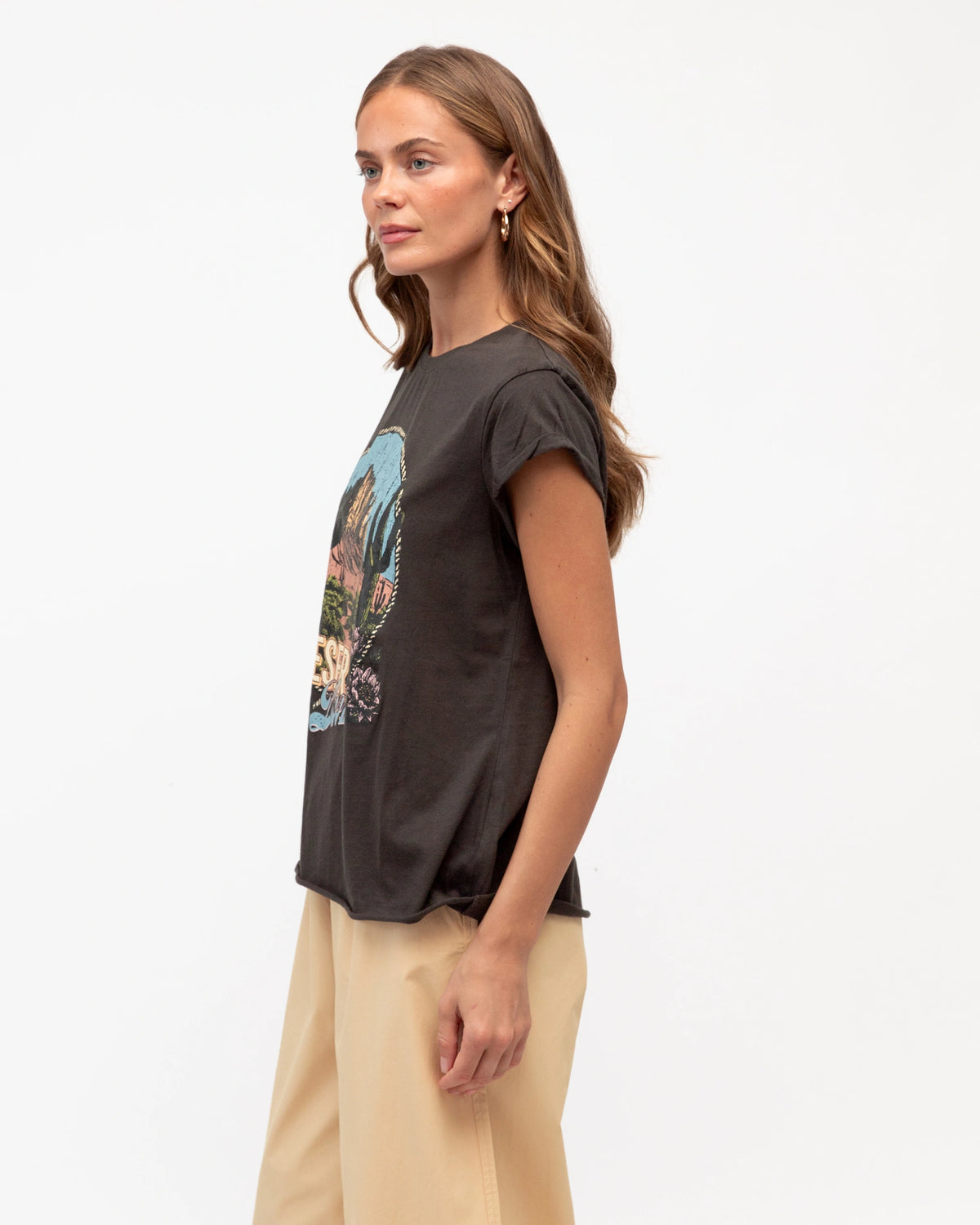 VINTAGE BLACK WESTERN LANDSCAPES TEE