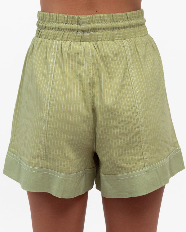 STRIPE SHORT WITH CONTRAST HEM - Global Fashion House