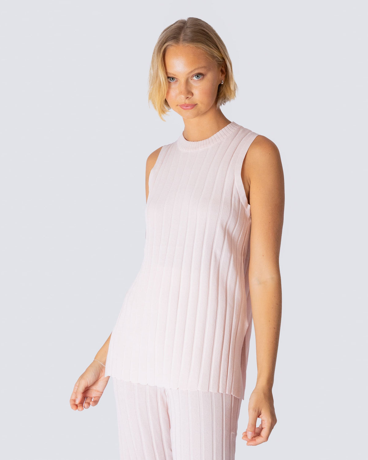 WIDE RIB CO-ORD KNIT TOP