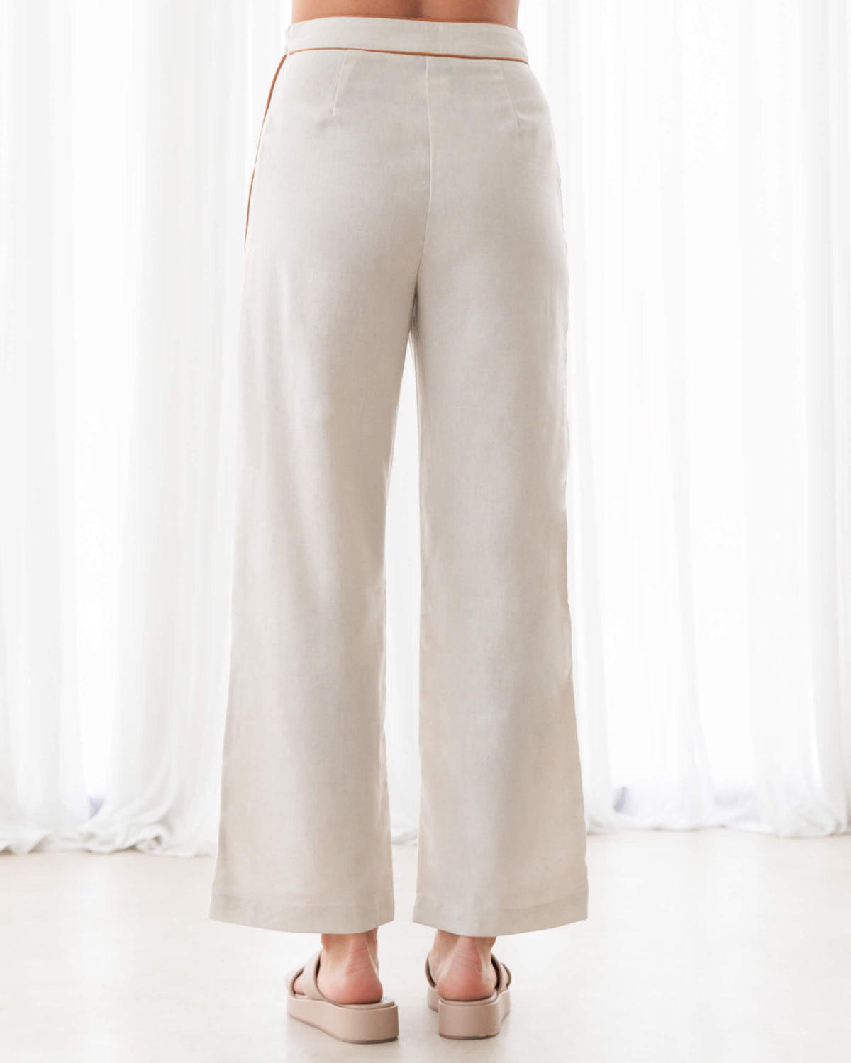 CONTRAST PIPING CO-ORD PANTS