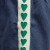 DENIM GREEN HEART