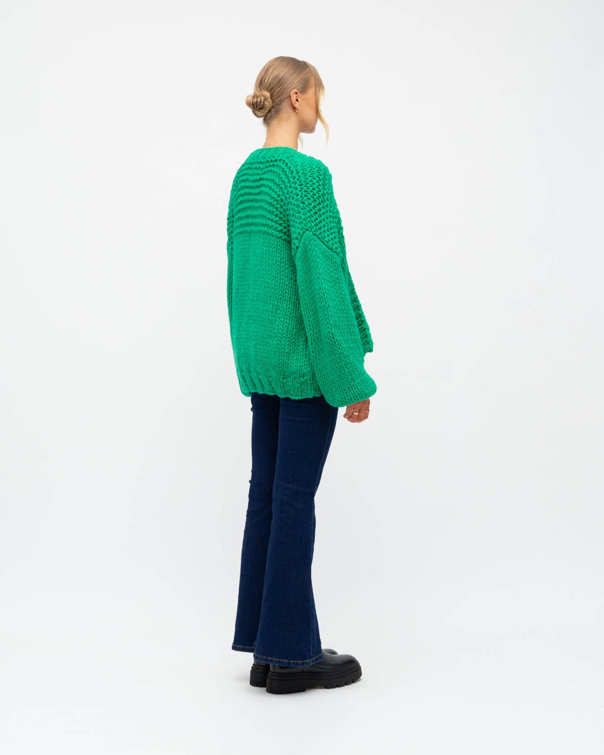 Green chunky sale knit jumper