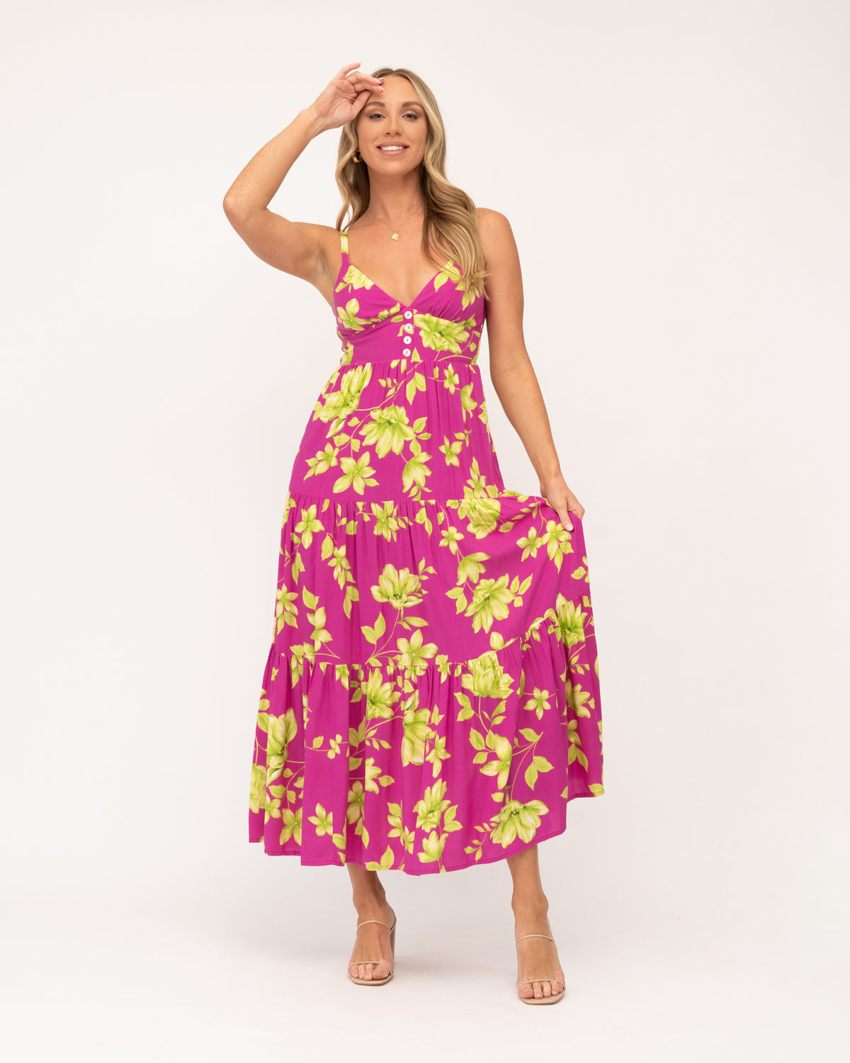 BELLE STRAPPY MAXI DRESS